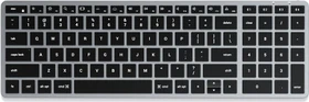 Satechi Slim X2 Backlit Keyboard, schwarz/grau, Bluetooth, US (ST-BTSX2M)