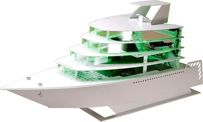 Lian Li PC-Y6 Odyssey Yacht weiß, Mini-ITX