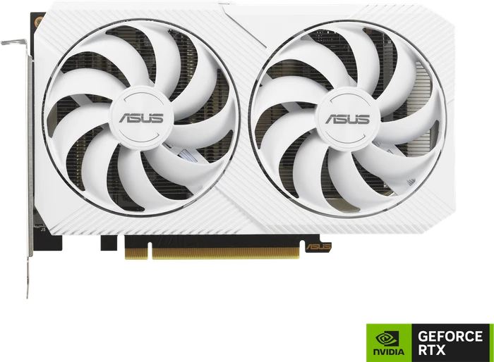 ASUS Dual GeForce RTX 3060 White, DUAL-RTX3060-8G-WHITE, 8GB GDDR6, HDMI, 3x DP