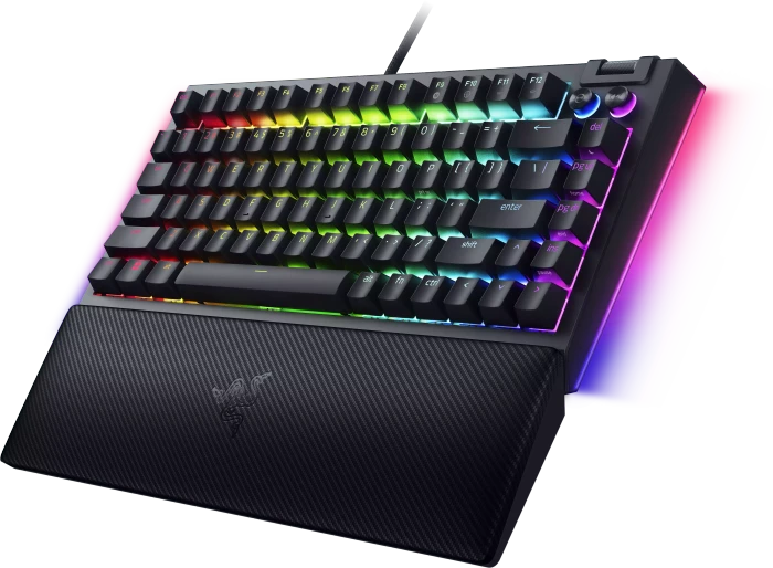 Razer BlackWidow V4 75%, hot-swap, Razer ORANGE Tactile Gen-3, USB, EN