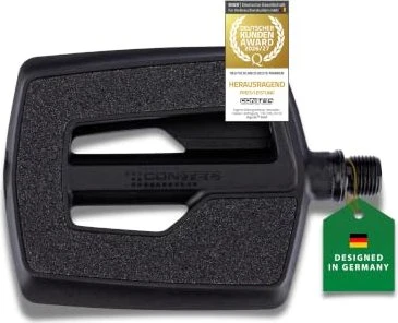 Contec Quick Deluxe+ Plattformpedale schwarz