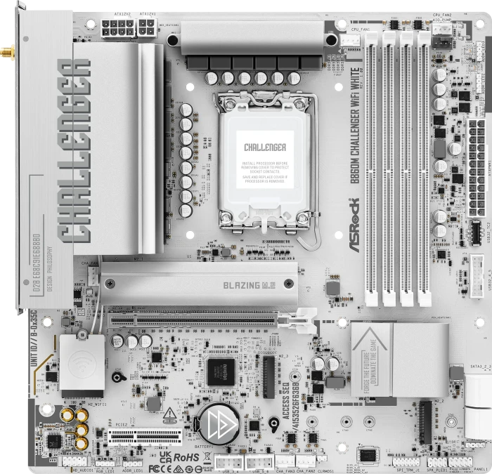 ASRock B860M Challenger WiFi White (Intel 1851)