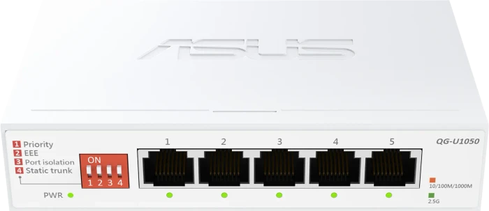 ASUS QG-U1050 Desktop 2.5G Switch, 5x RJ-45