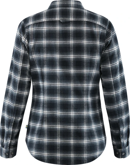 Fjällräven Övik Flannel Hemd langarm dark navy (Damen)