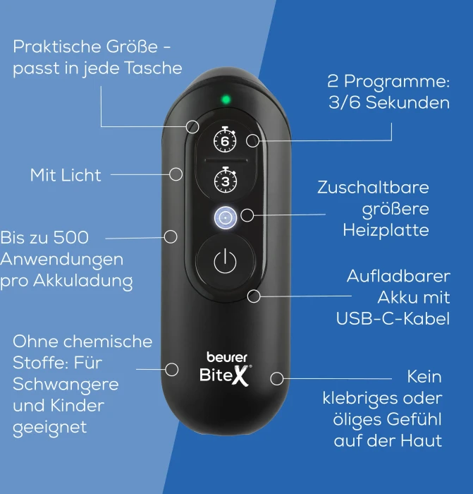 Beurer BiteX Max Stichheiler deep black