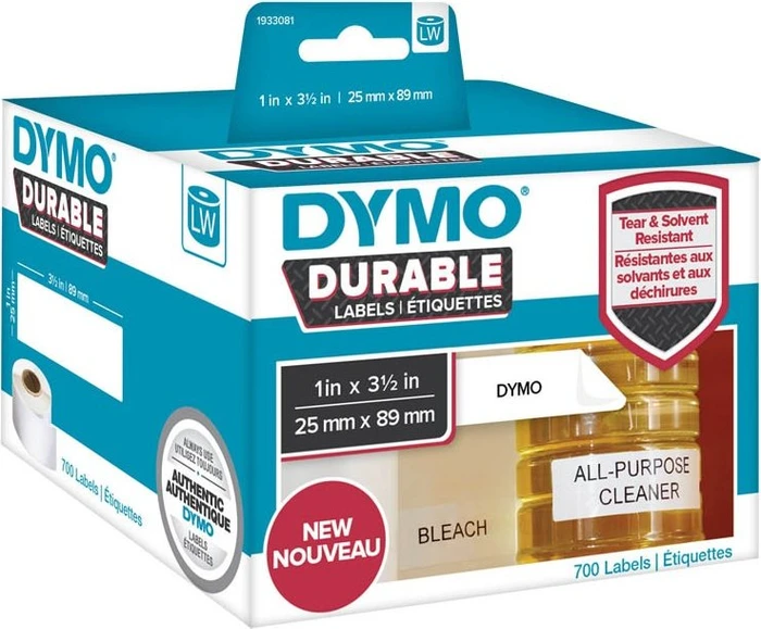 Dymo Hochleistungsetiketten LabelWriter, 89x28mm, weiß, 1er-Pack (700 Etiketten)
