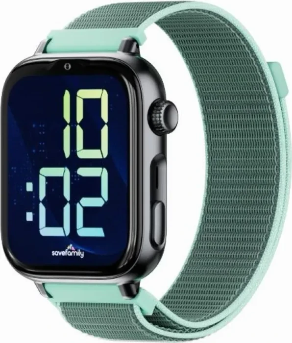 SaveFamily SaveWatch Plus 2 schwarz mit Stoffarmband ocean