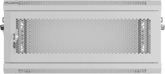 Lanberg WF01 Series 19" Wandschrank 4HE, hängend, Flatpack, Gitternetztür, IP20, RAL 7035, 450mm tief