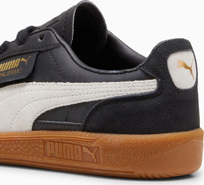 Puma Palermo Leather puma black/feather gray/gum (Junior)