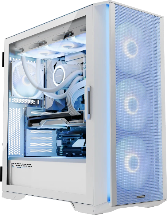 Modecom Horizon ARGB Flow White, Glasfenster