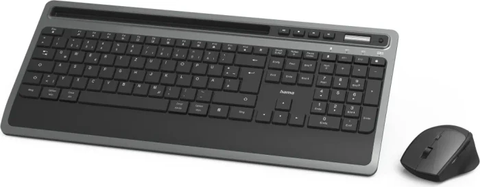 Hama KMW-600 Plus Funk Tastatur und Maus Set, schwarz/anthrazit, USB/Bluetooth, DE