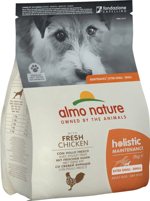 almo nature Holistic Dogs XS-S 2.00, mit frischem Huhn XS-S, 2kg