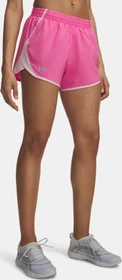 Under Armour Fly By 8cm Hose kurz pink frenzy/prime pink/reflective (Damen)