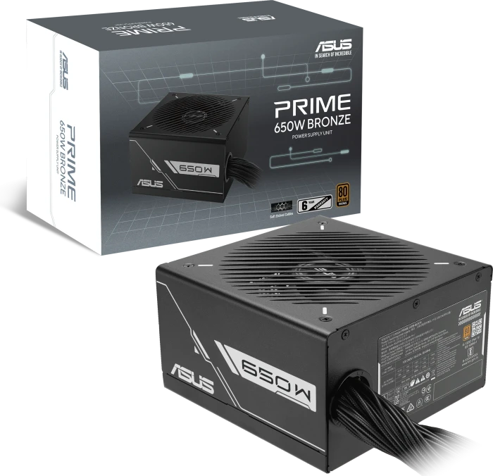 ASUS PRIME Bronze, PRIME-650B-BLACK, schwarz, 650W, ATX