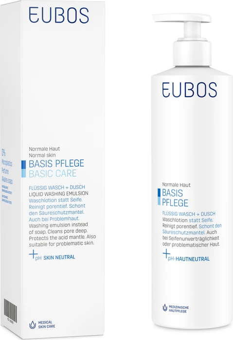 Eubos Basispflege Flüssig blau Flüssigseife, 400ml