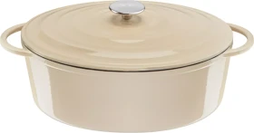 Tefal E25906 Lov Gusseisen Kochtopf Bräter oval 34x26cm beige (E2590604)