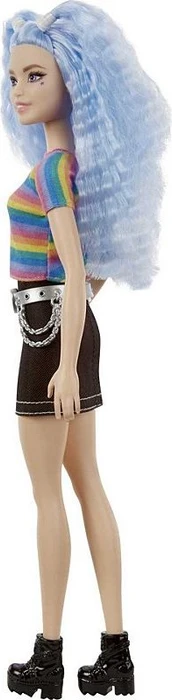 Mattel Barbie - Fashionistas Regenbogen-Shirt blaue Haare