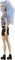 Mattel Barbie - Fashionistas Regenbogen-Shirt blaue Haare Vorschaubild