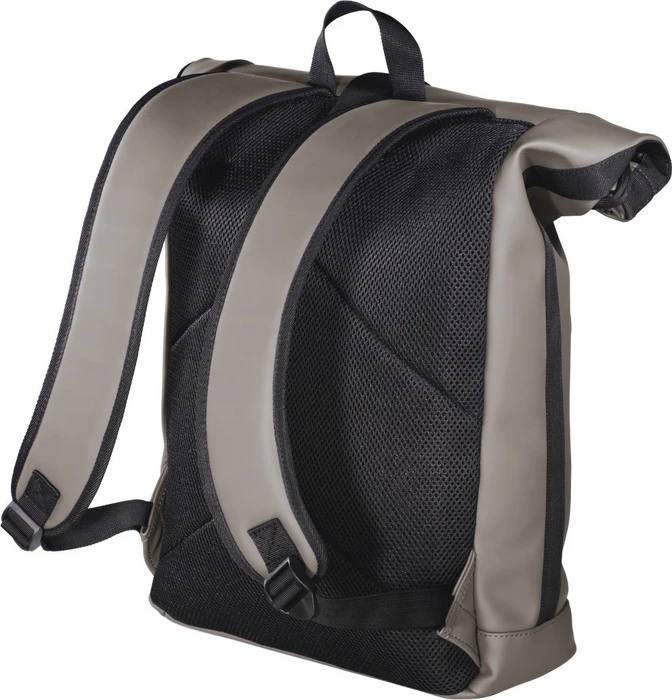 Hama Merida Roll-Top Notebook-Rucksack 15.6" taupe