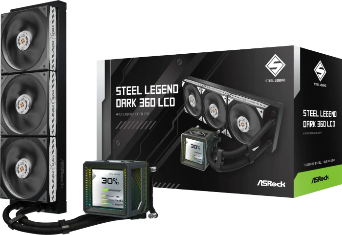 ASRock Steel Legend Dark 360 LCD