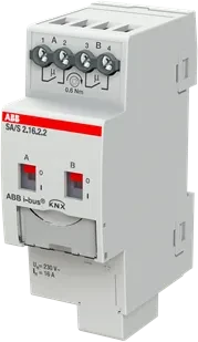 ABB SA/S2.16.2.2 Schaltaktor 2-fach, 230V, 16A, 2TE REG, Schaltaktor