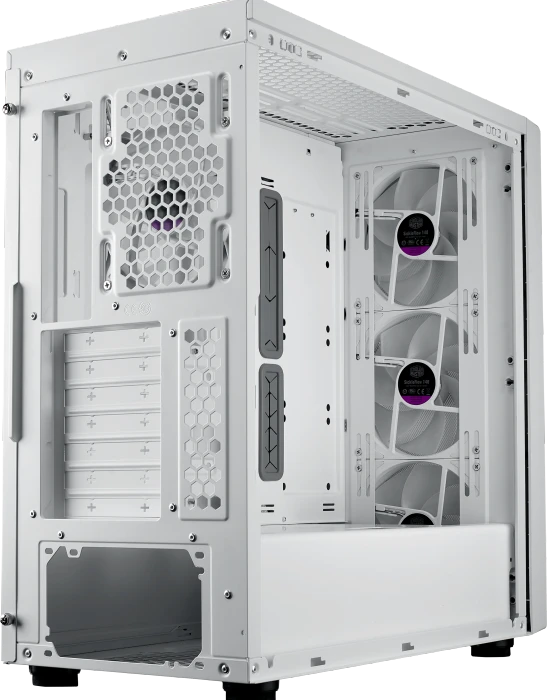 Cooler Master MasterBox 600, weiß, Glasfenster