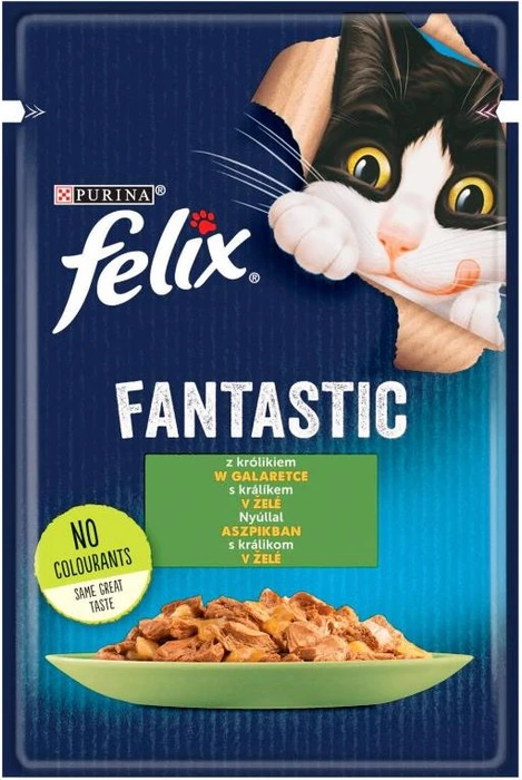 Purina Felix So gut wie es aussieht mit Kaninchen in Gelee, 85g