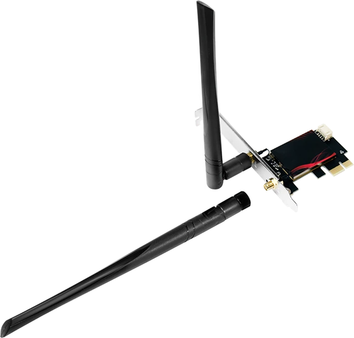 LogiLink WLAN-Adapter, 2.4GHz/5GHz/6GHz WLAN, Bluetooth 5.3, PCIe x1