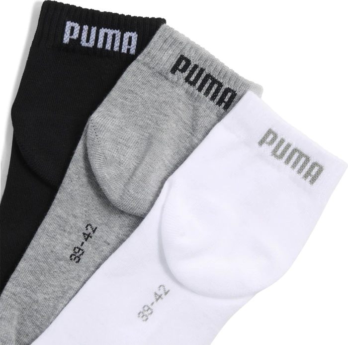 Puma Sport Socken grey/white/black, 3 Paare