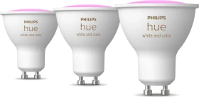 Philips Hue White and Color Ambiance 400 GU10 4.2W, 3 Stück
