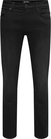 ONLY & SONS Slim Mid Loom Jeans schwarz (Herren)