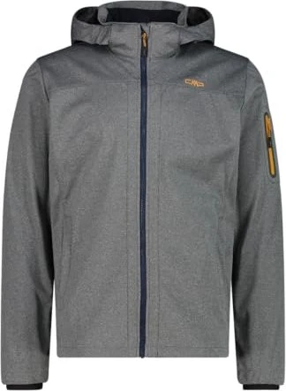 CMP Light Softshell Melange Funktionsjacke grey mel/b. blue (Herren)