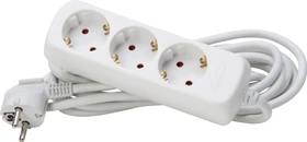 Kopp Steckdosenleiste STANDARD, 3-fach, 5m, weiß