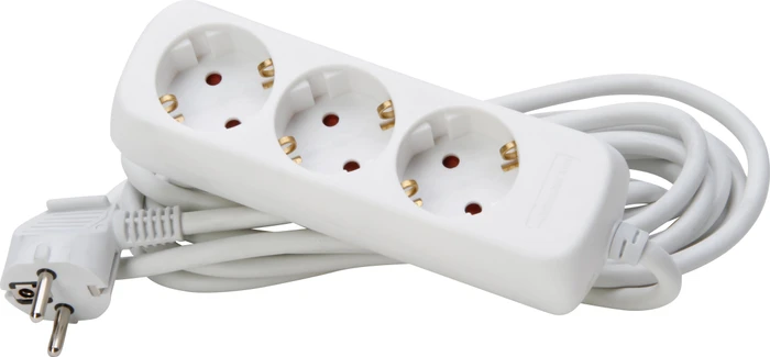 Kopp Steckdosenleiste STANDARD, 3-fach, 5m, weiß