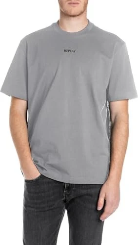 Replay Oversize T-Shirt kurzarm lead grey (Herren)