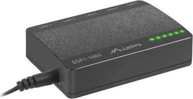 Lanberg DSP1 Desktop Gigabit Switch, 5x RJ-45