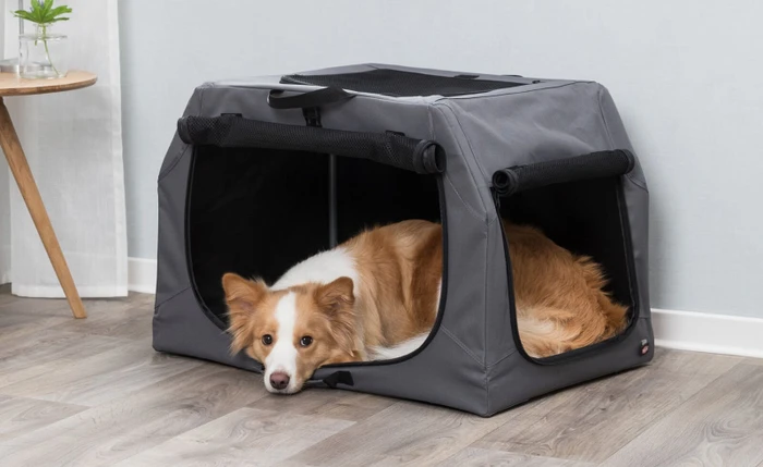 Trixie Transportbox Mobile Kennel Easy, M-L, grau