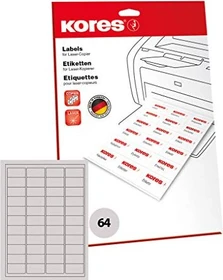 Kores Etiketten, 48.5x25.4mm, weiß, matt, 25 Blatt (1000 Etiketten)