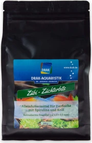 DRAK-Aquaristik Zübi, Züchter-Bits mit Spirulina und Krill, Boxpack, 500g