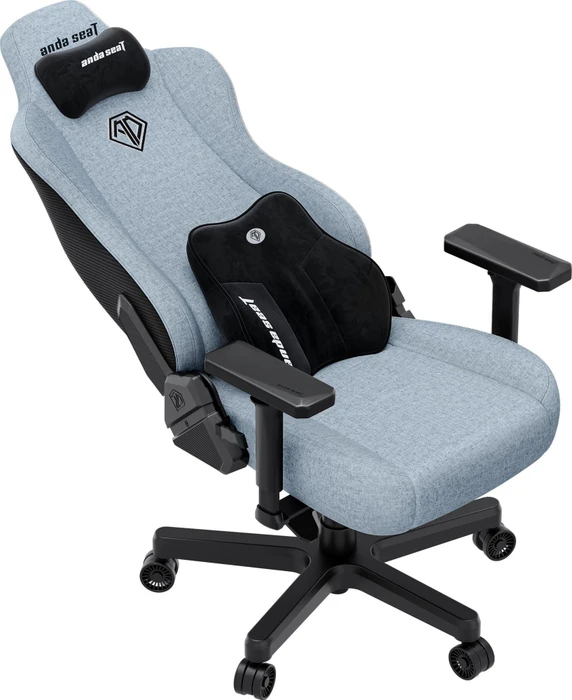 Anda Seat Kaiser 3E XL Gamingstuhl, Stoff blau-grau