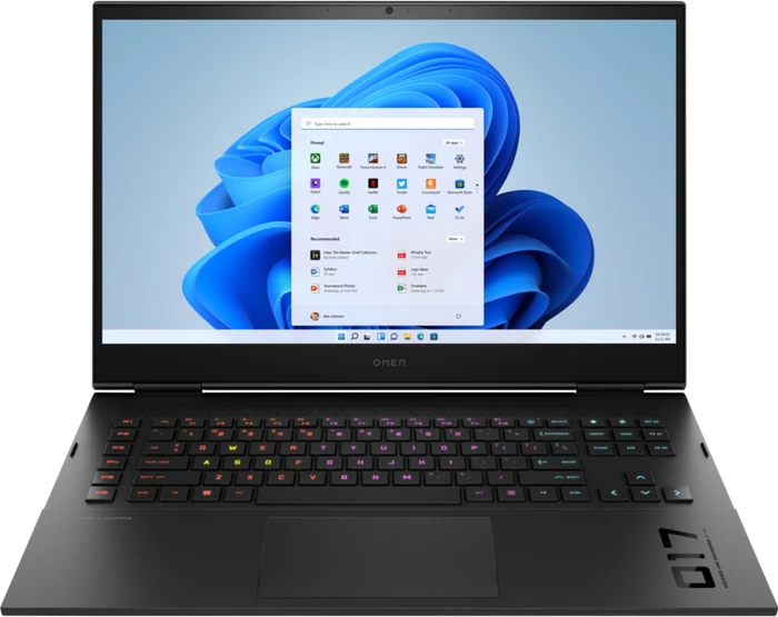 HP OMEN by HP Laptop 17-cm2176ng, Shadow Black, Core i7-13700HX, 16GB RAM, 512GB SSD, GeForce RTX 4070, DE