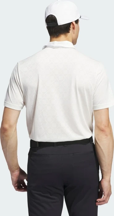 adidas Ultimate365 Tour Heat.RDY Jacquard Poloshirt kurzarm weiß (Herren)