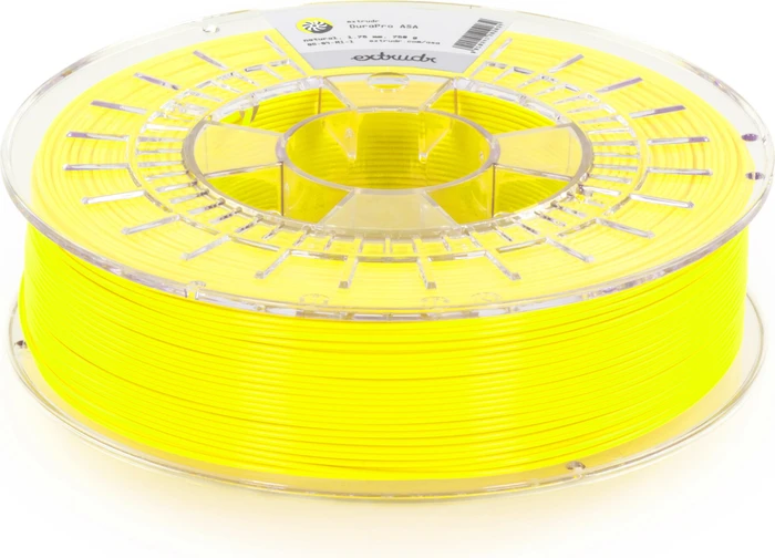 Extrudr DuraPro ASA, neon gelb, Spule, 1.75mm, 750g