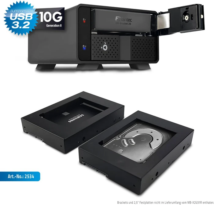 Fantec MB-X2U31R, 3.5", USB-C 3.1