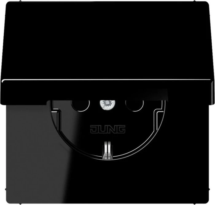 Jung Serie LS Steckdose Duroplast 16A 250V, schwarz