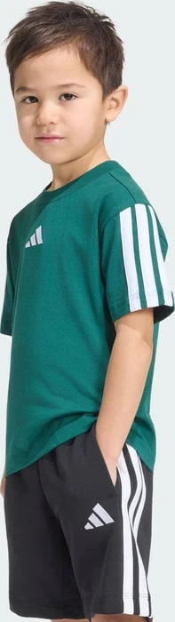adidas Essentials T-Shirt kurzarm collegiate green/white (Junior)