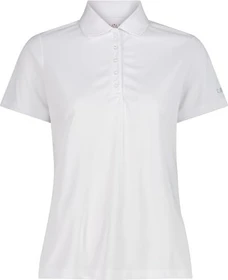 CMP Einfarbiges Pique Poloshirt kurzarm bianco/ghiaccio (Damen)