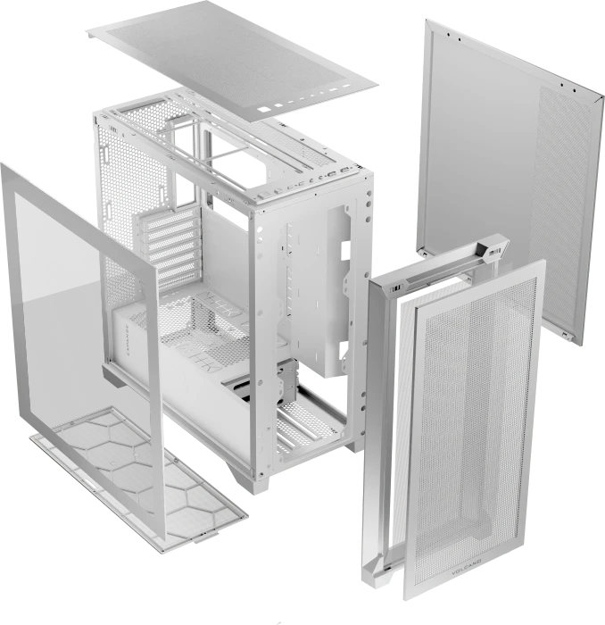 Modecom Volcano Expanse S Midi White, Glasfenster