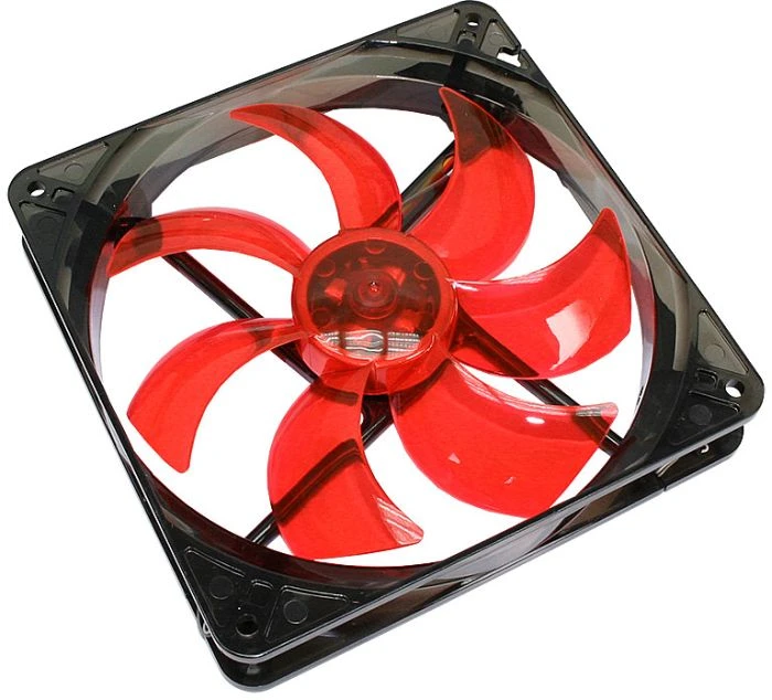Cooltek Silent Fan 140 LED, rot, 140mm