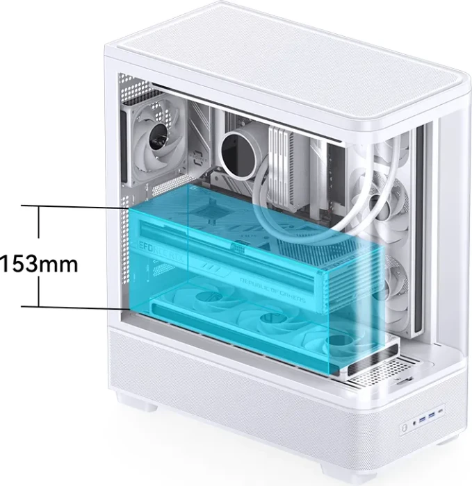 Jonsbo TK-5 White, Glasfenster